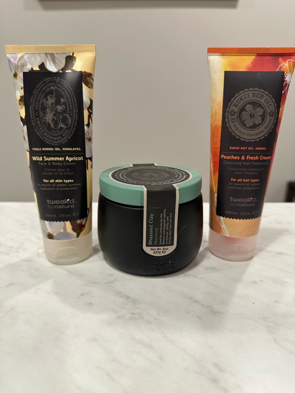 Tweak’d By Nature brand new cleansing volumizing scrub,hair treatment,body cream